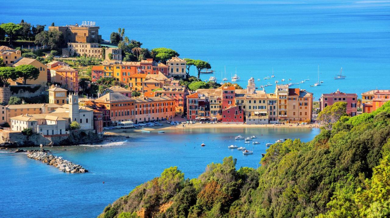 069 - Casa Tramonto, In Centro, 450Metri Da Mare Spiaggia Sestri Levante Kültér fotó